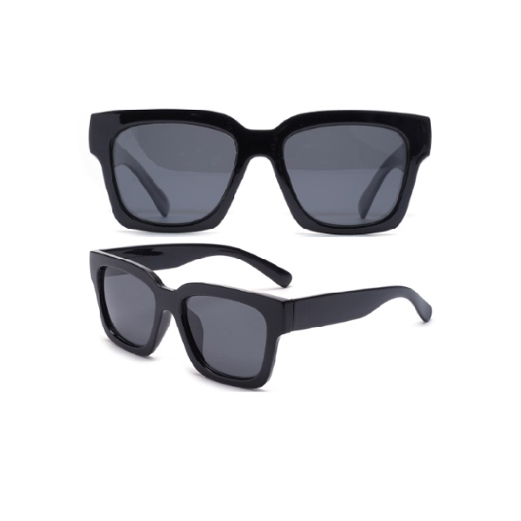 Classic Retro Black Squared Sunglasses	Brand Sunglasses Wholesale