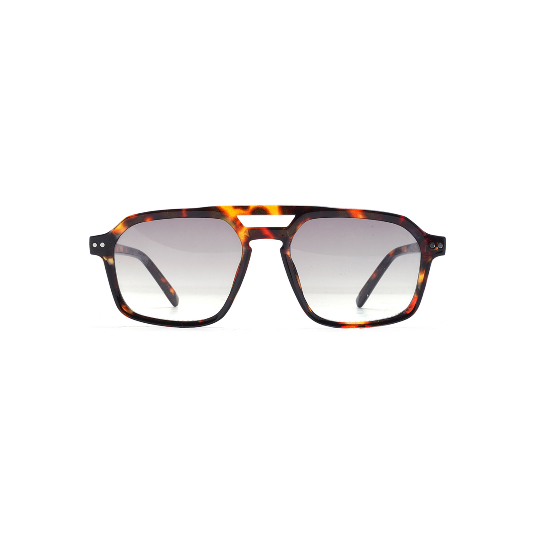 Flat-top Tortoiseshell Aviator Square Sunglasses Designer Tortoise Sunglasses