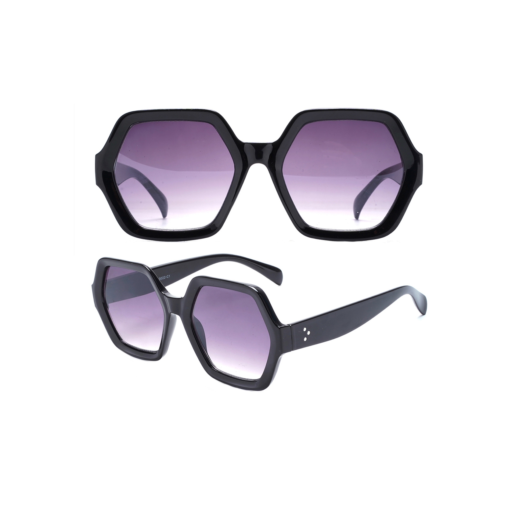 Classic Fashion Oversized Hexagon Sunglasses for Women Name Brand Sunglasses Wholesale