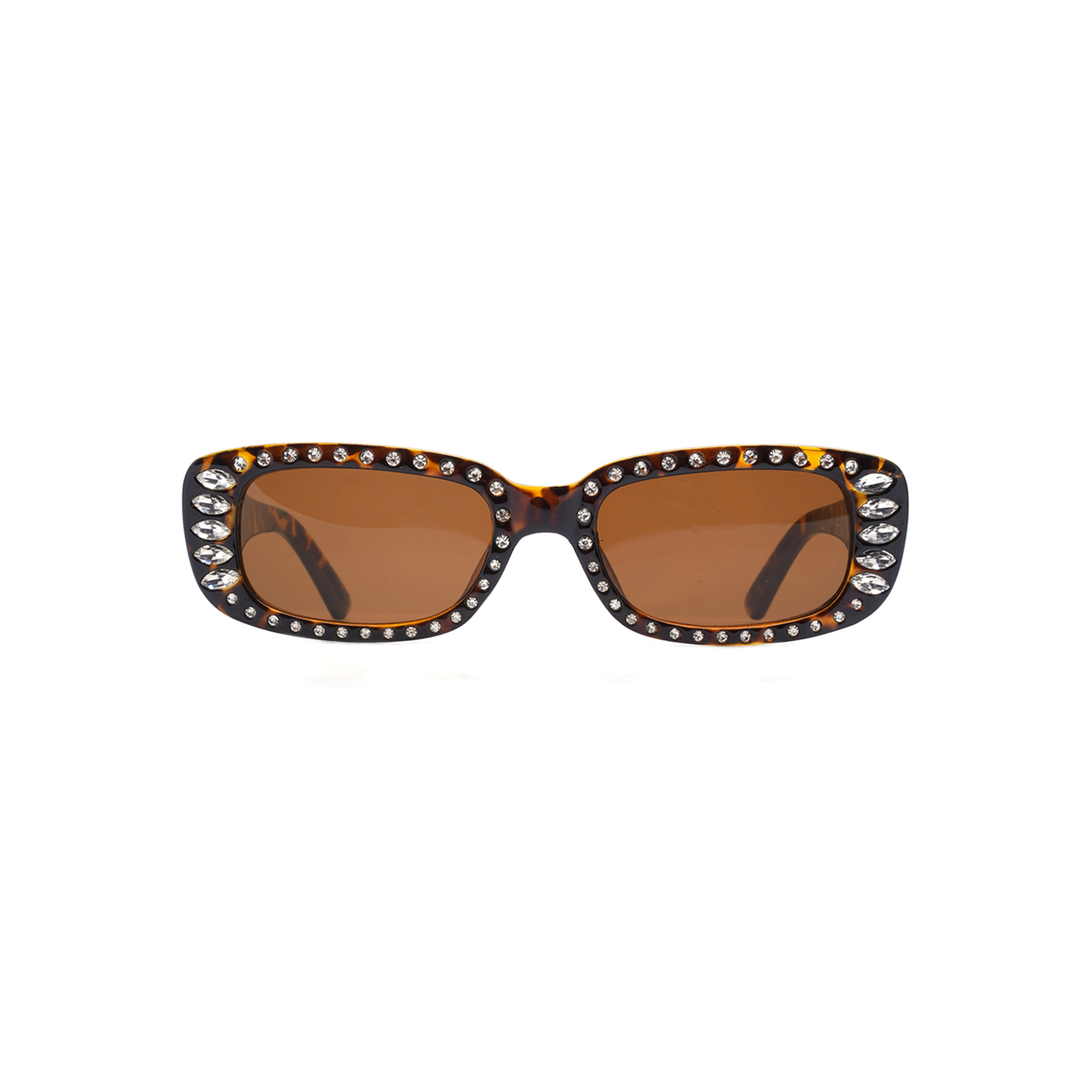 Classic Small Rectangle Sunglasses with Rhinestones China Sunglasses Manufacturer