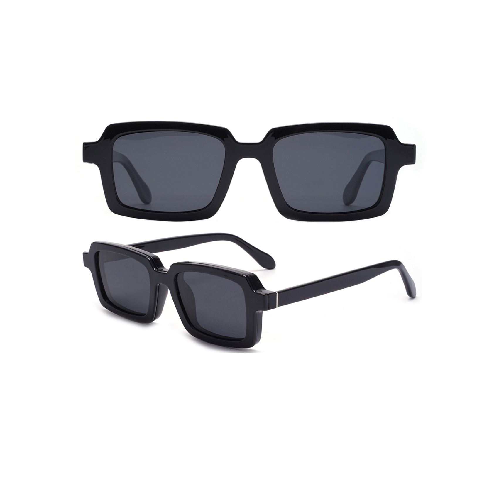 Unisex Rectangular Clip-on Sunglasses Sunglasses Clipon Buy Sunglasses in Bulk from China