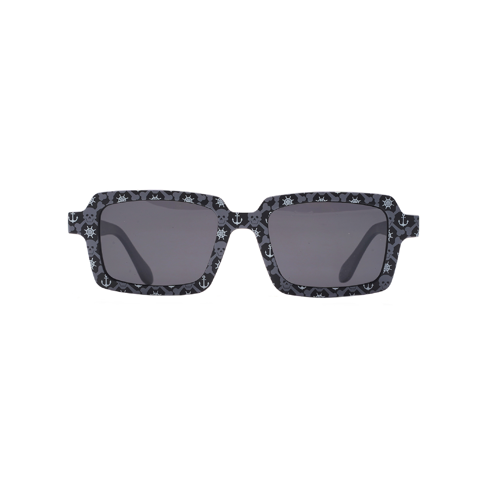 Eye-catching Rectangular Clip on Sunglasses with Skeleton Design Custom Magnetic Clip on Sunglasses