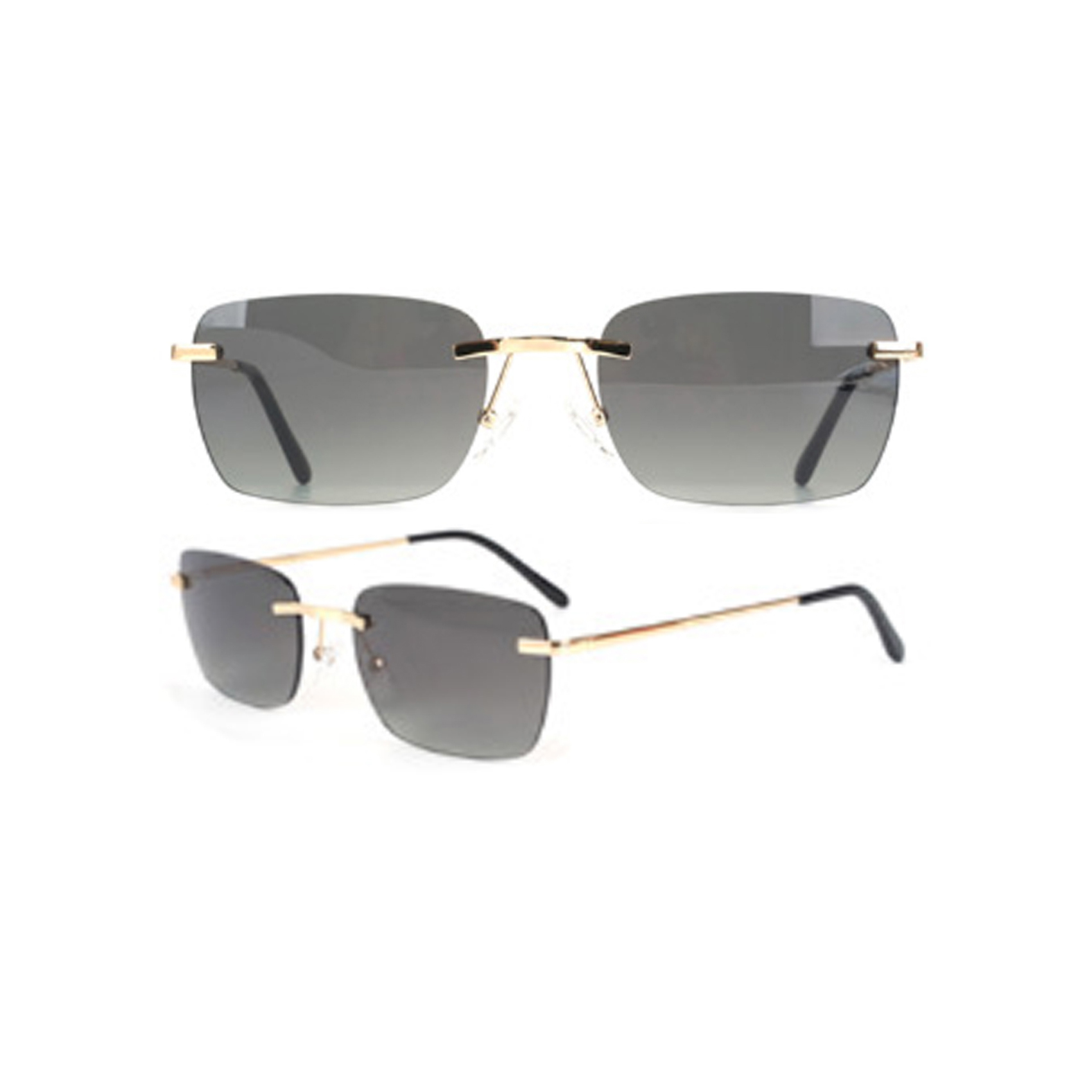 Fashionable Rimless Round Sunglasses Custom Sunglasses Manufacturer