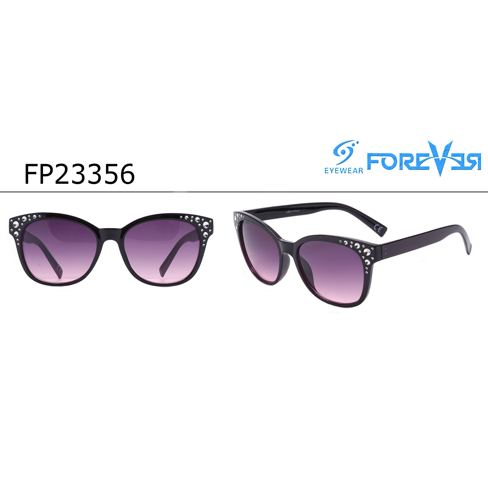 Flashy Black Round Pearl Sunglasses China Sunglasses Manufacturer