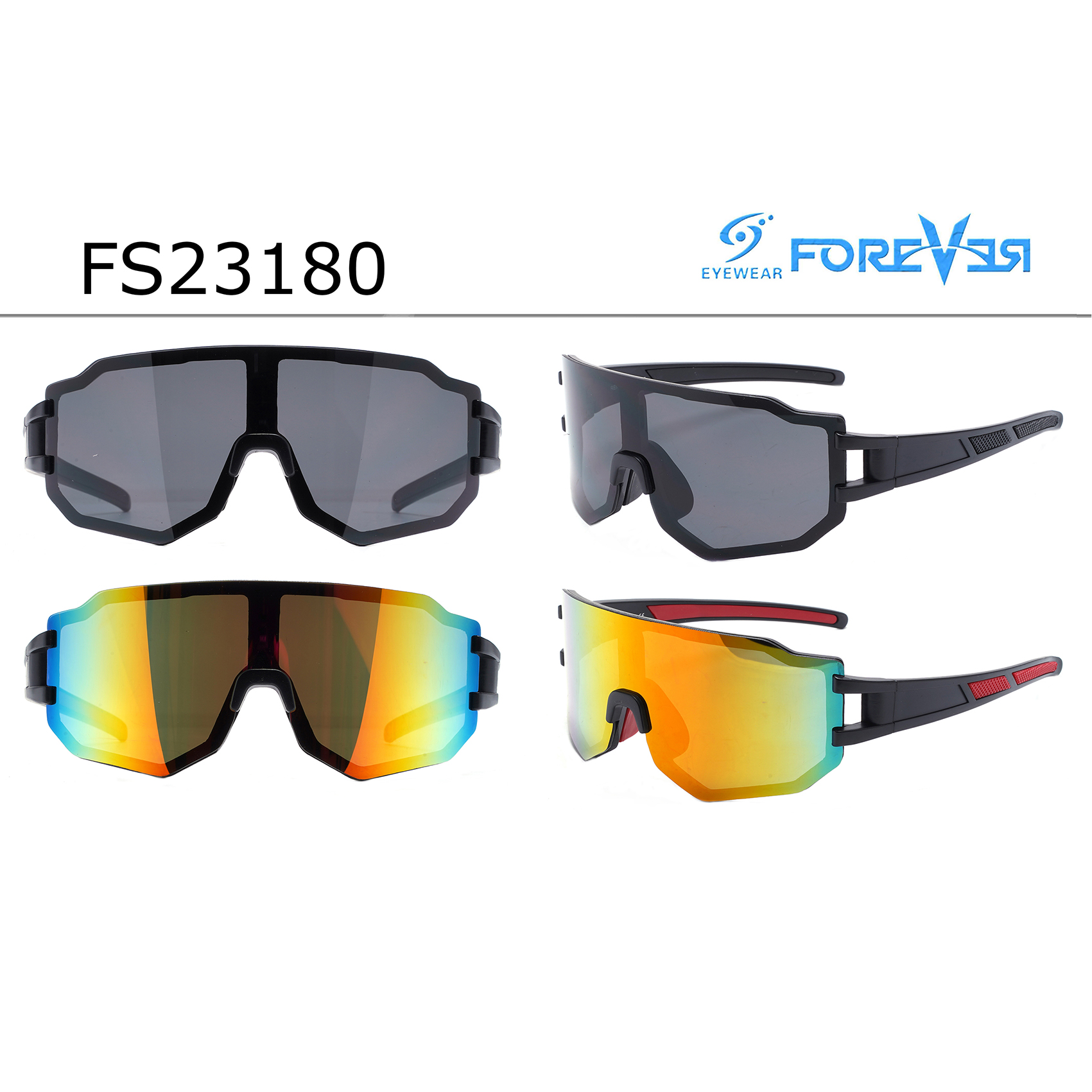 Flat Frameless Oversized Shield Wraparound Sunglasses for Men Shield Sunglasses Designer