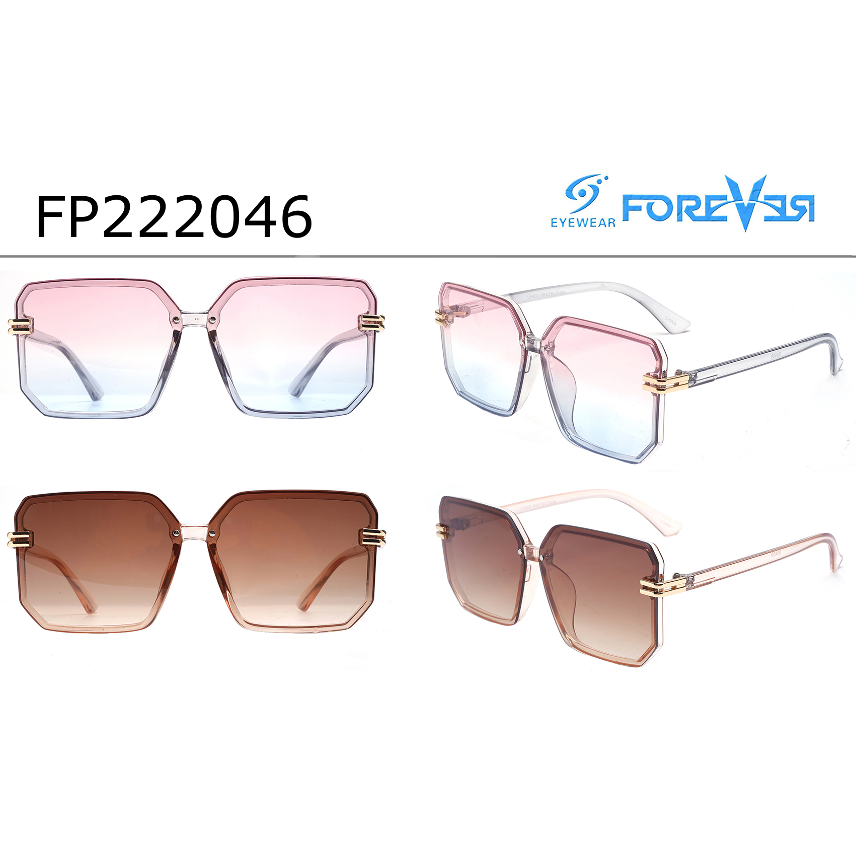 Gradient Large Square Frame Sunglasses Sunglass Manufacturing Companies