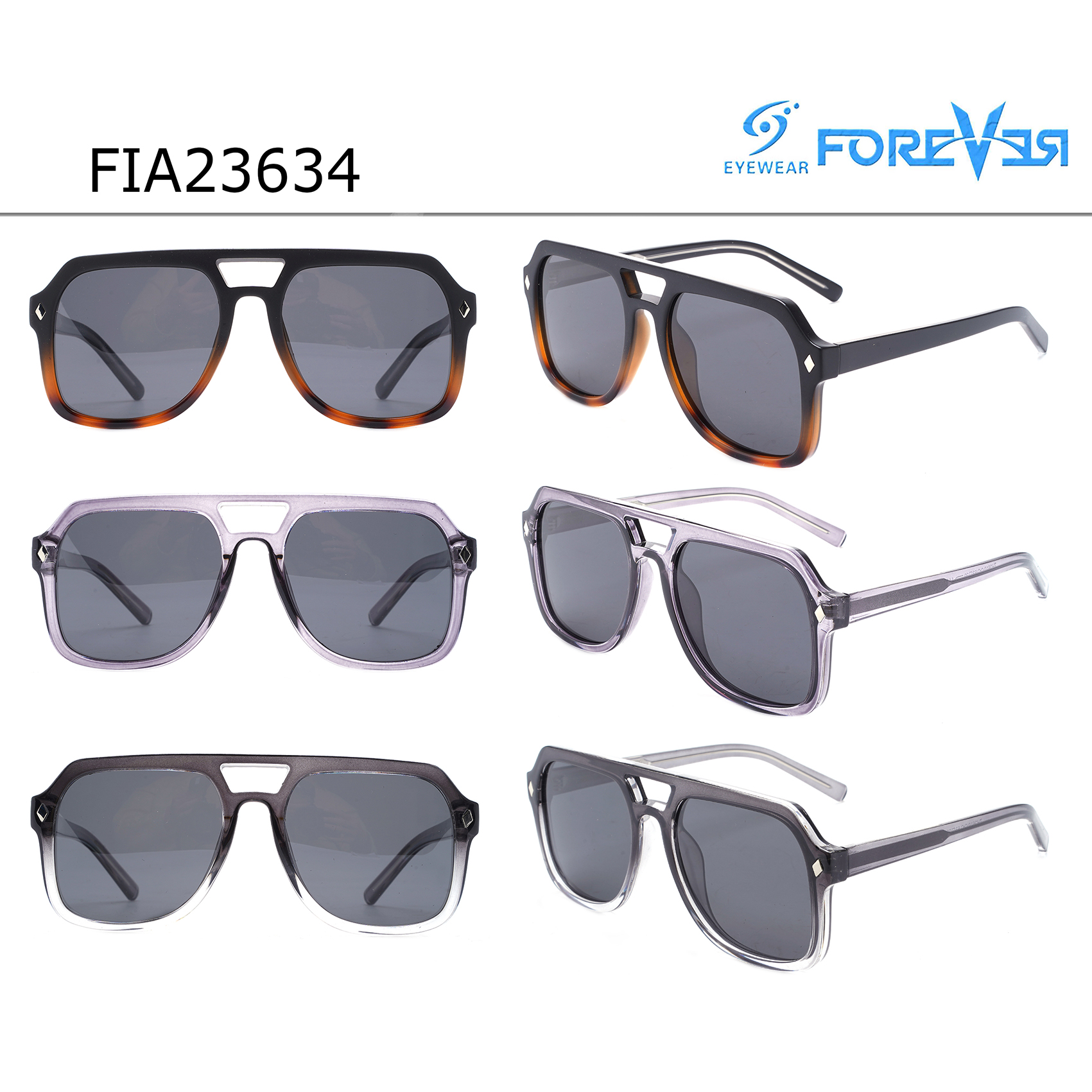 Handsome Aviator Style Flat Sunglasses Chinese Sunglasses Manufacturers