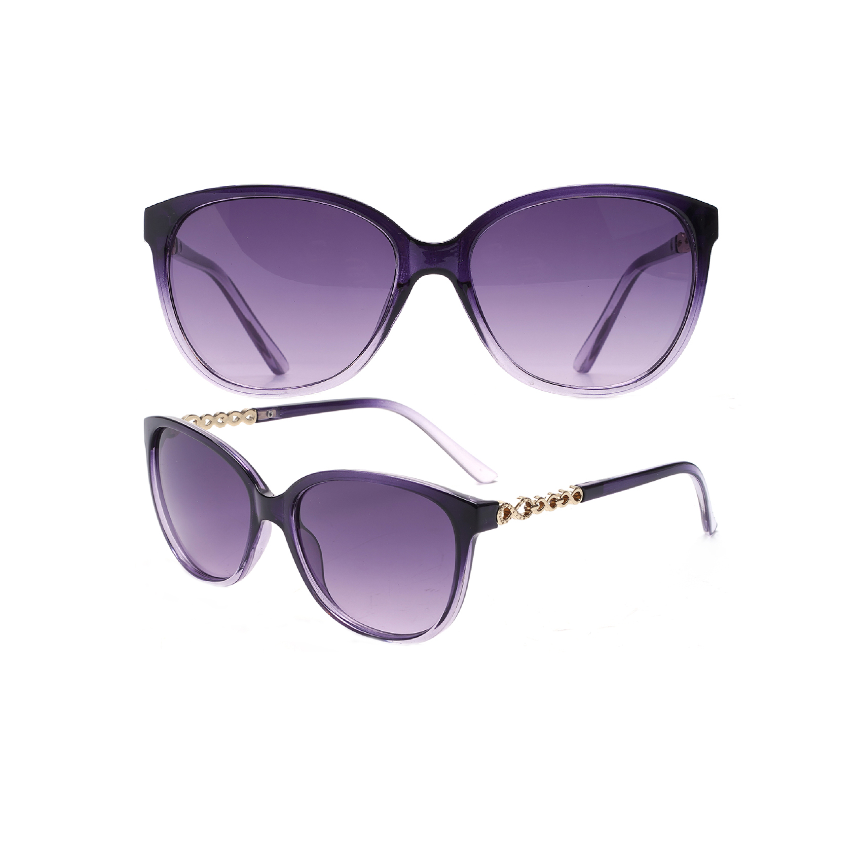 Retro-inspired Purple Mirrored Round Sunglasses Recycled Sunglasses Wholesale