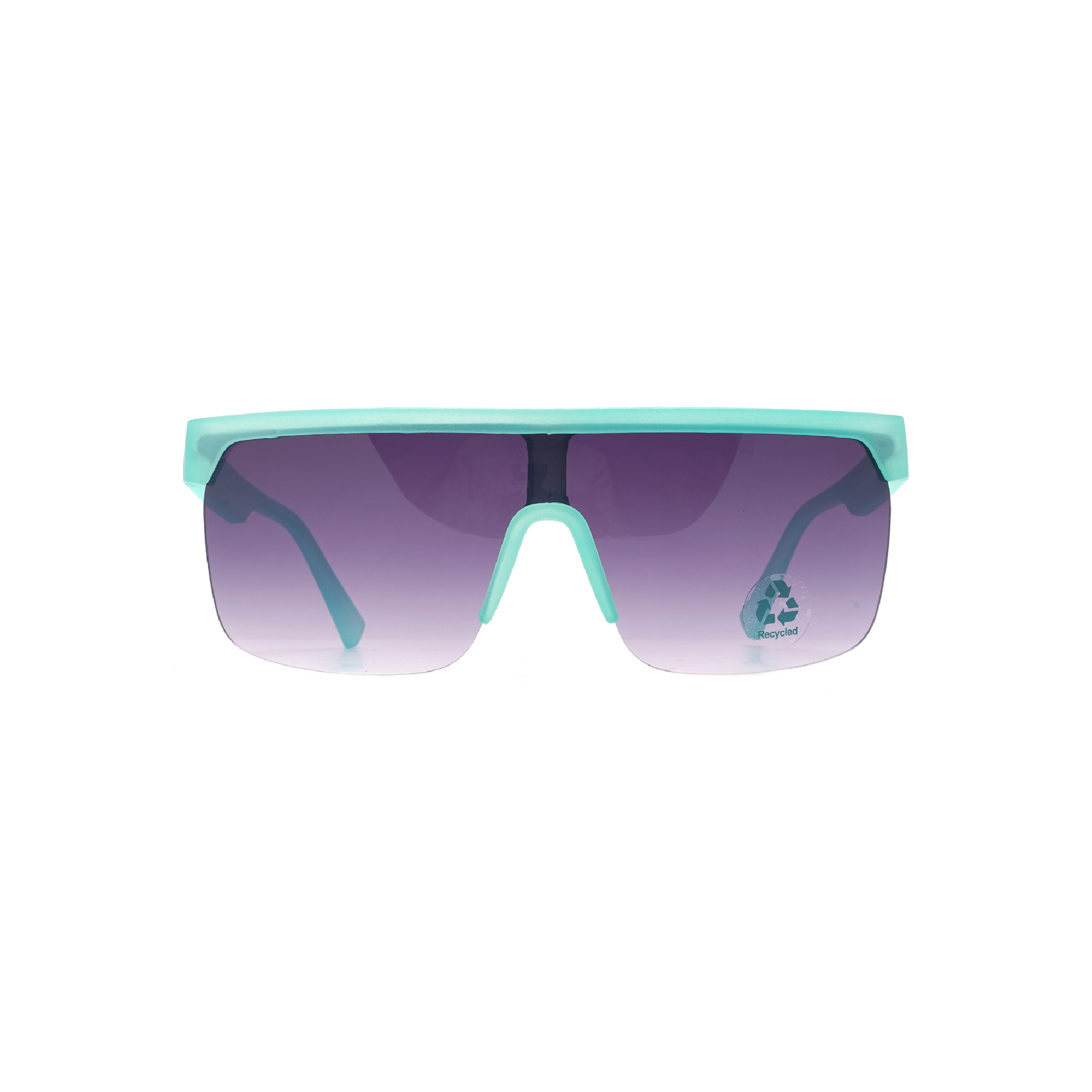 Retro Vintage Semi Rimless Glasses Women Eco Brand Sunglasses
