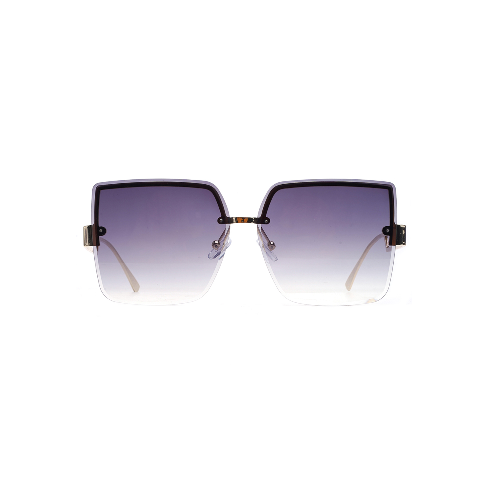 Stylish Angular Large Women's Rimless Sunglasses High Quality Sunglasses Manufacturers