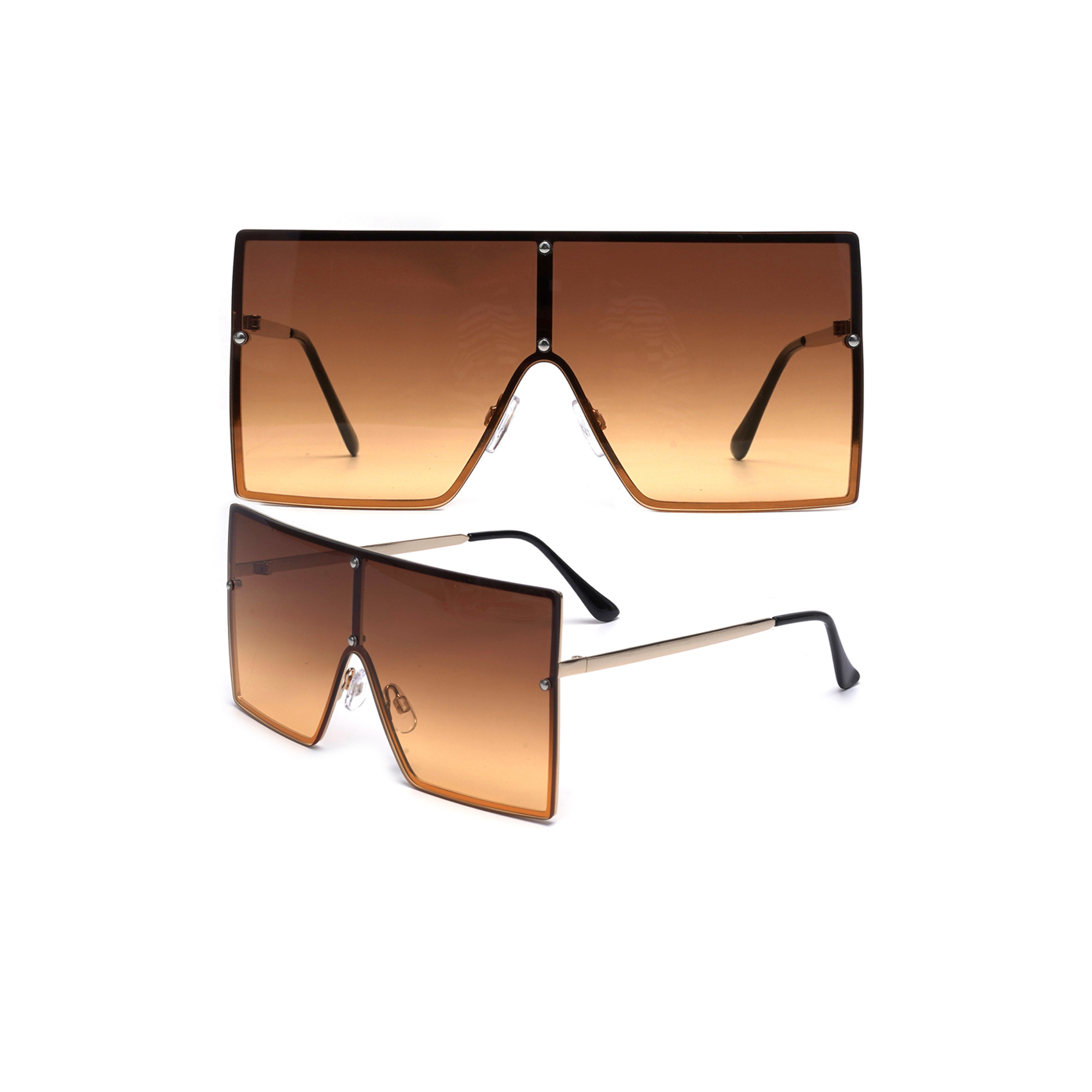 Stylish Angular Rectangle Sunglasses Rimless Fashion Sunglasses Manufacturers