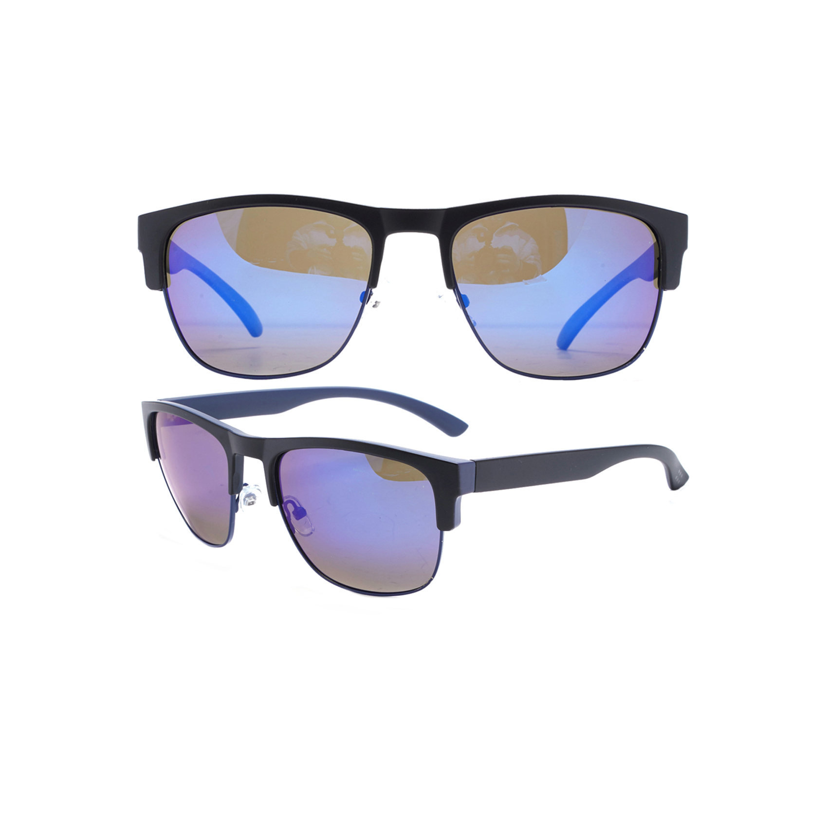 Stylish Black Clubmaster Style Sunglasses Polarized Wholesale Womens Sunglasses
