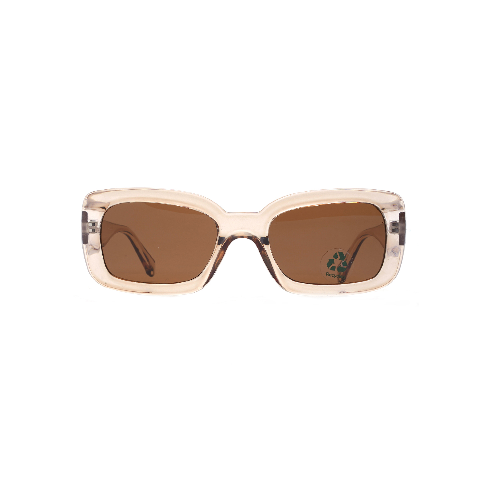 Vintage Brown Rectangle Prescription Sunglasses Eco Friendly Products Sunglasses
