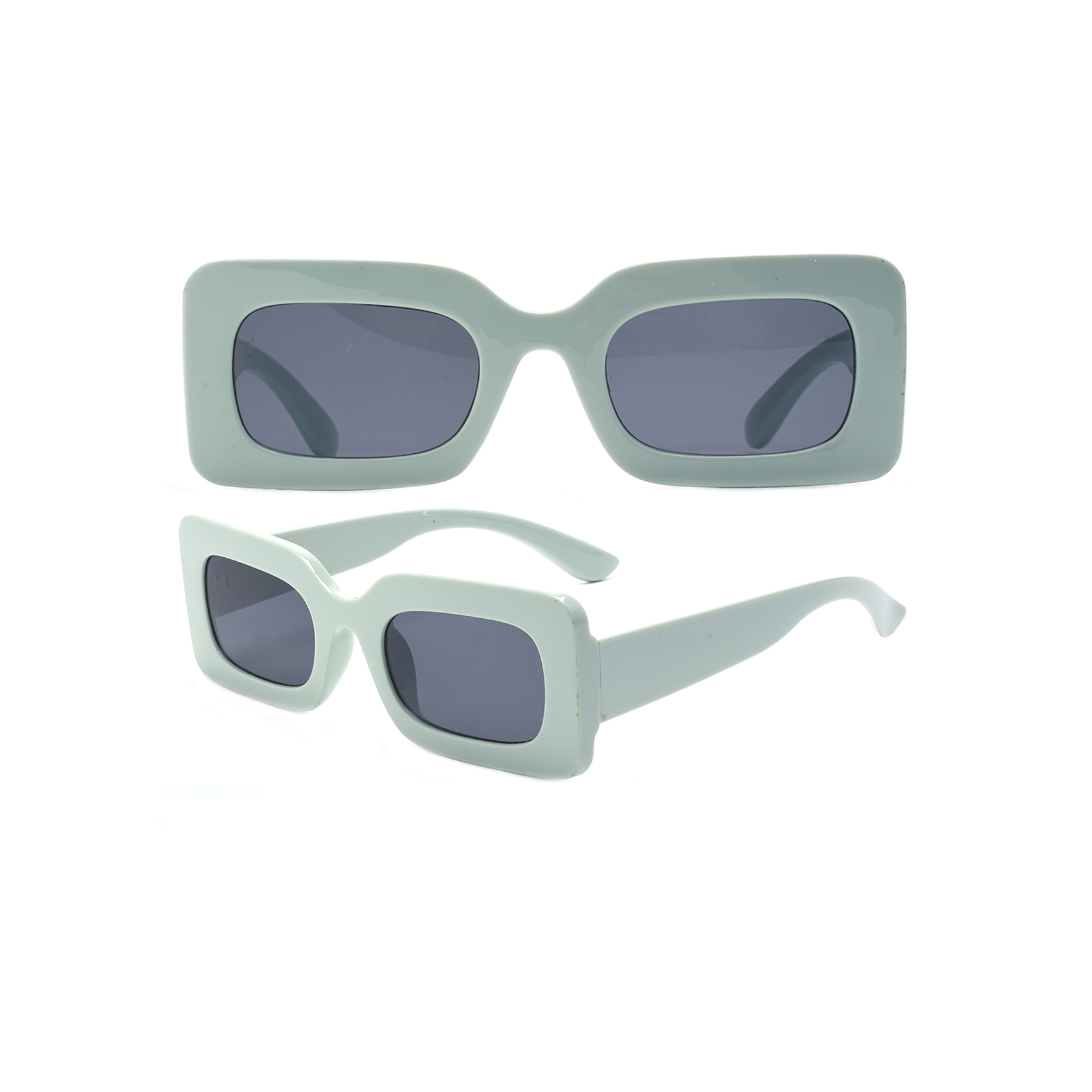Vintage Rectangle Frame Long Rectangle Sunglasses Eco Sustainable Sunglasses