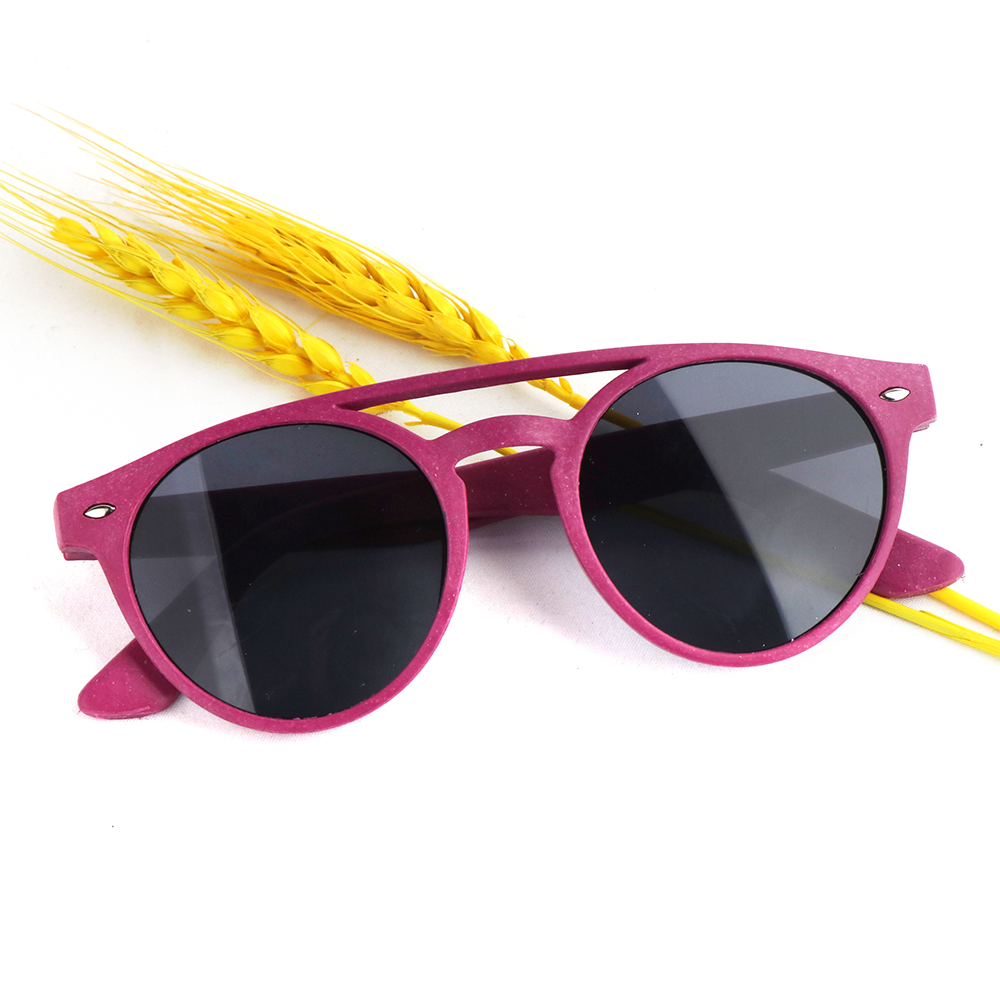 Wheat Straw Material Sunglasses OEM Recycled Plastic Glasses