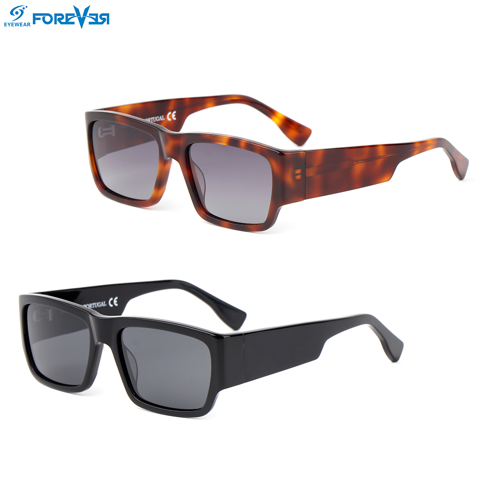 polarized square thick acetate big and tall men and women sunglasses wholesale OEM