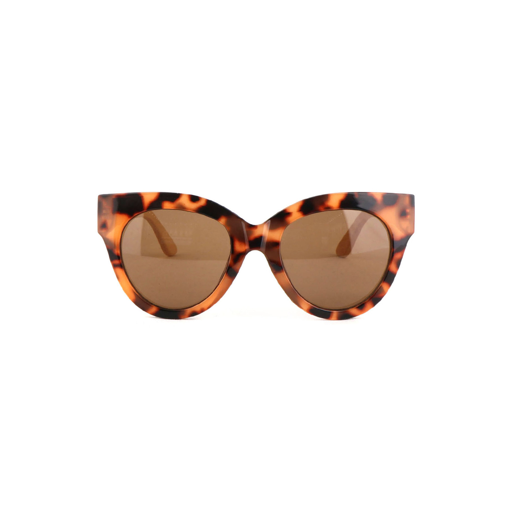 Fashionable Cat Eye Bamboo Temple Sunglasses Manufacturer Wholesale Fashion Sunglasses