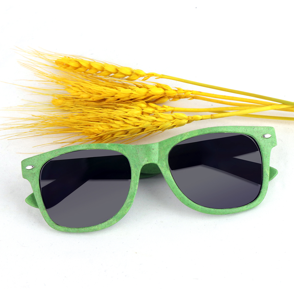 Classic Model Recycled Plastic Sunglasses Wholesale Eco Friendly Polarized Wheat Straw Sunglasses