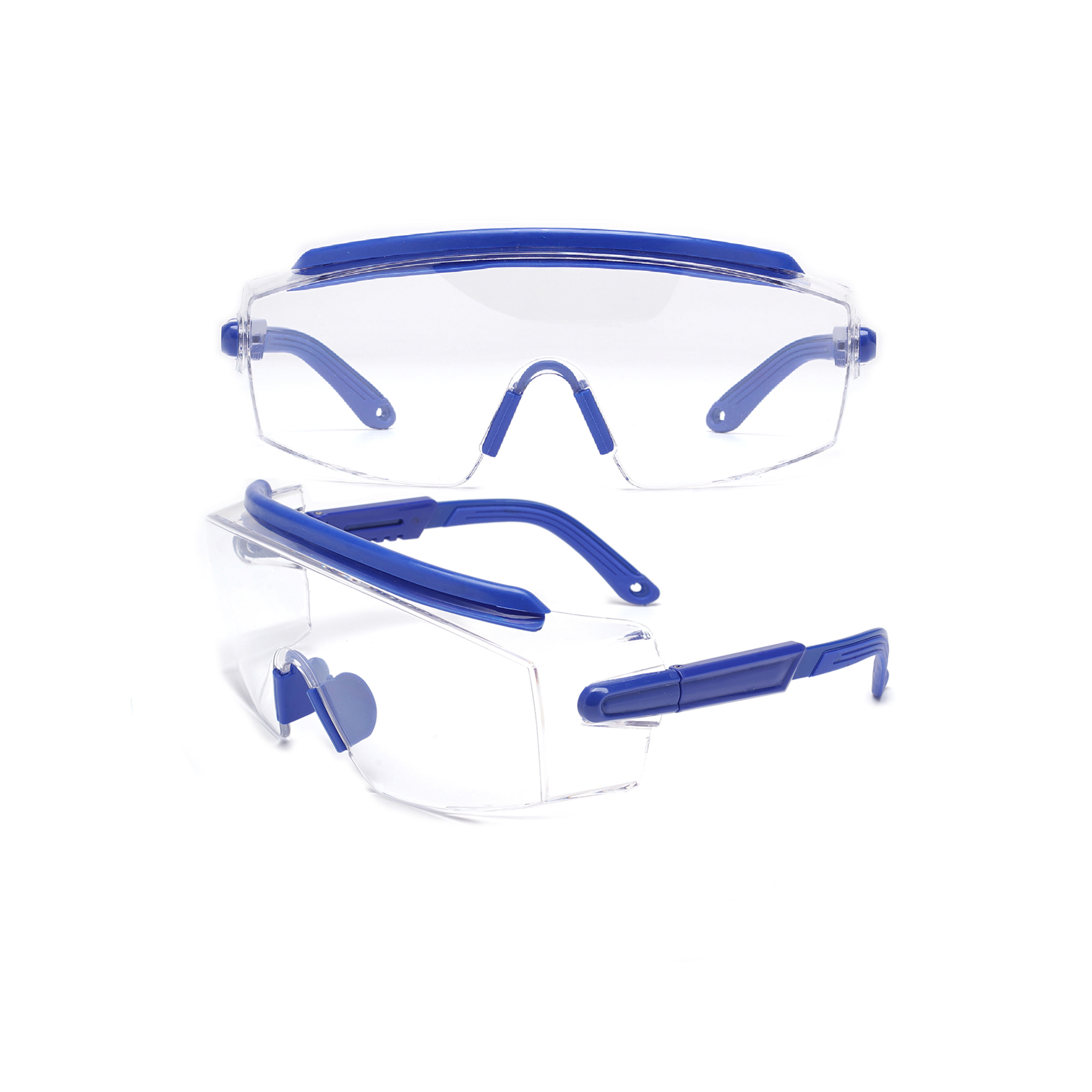 Blue Protective Rimless Stylish Safety Goggles Custom Safety Goggles