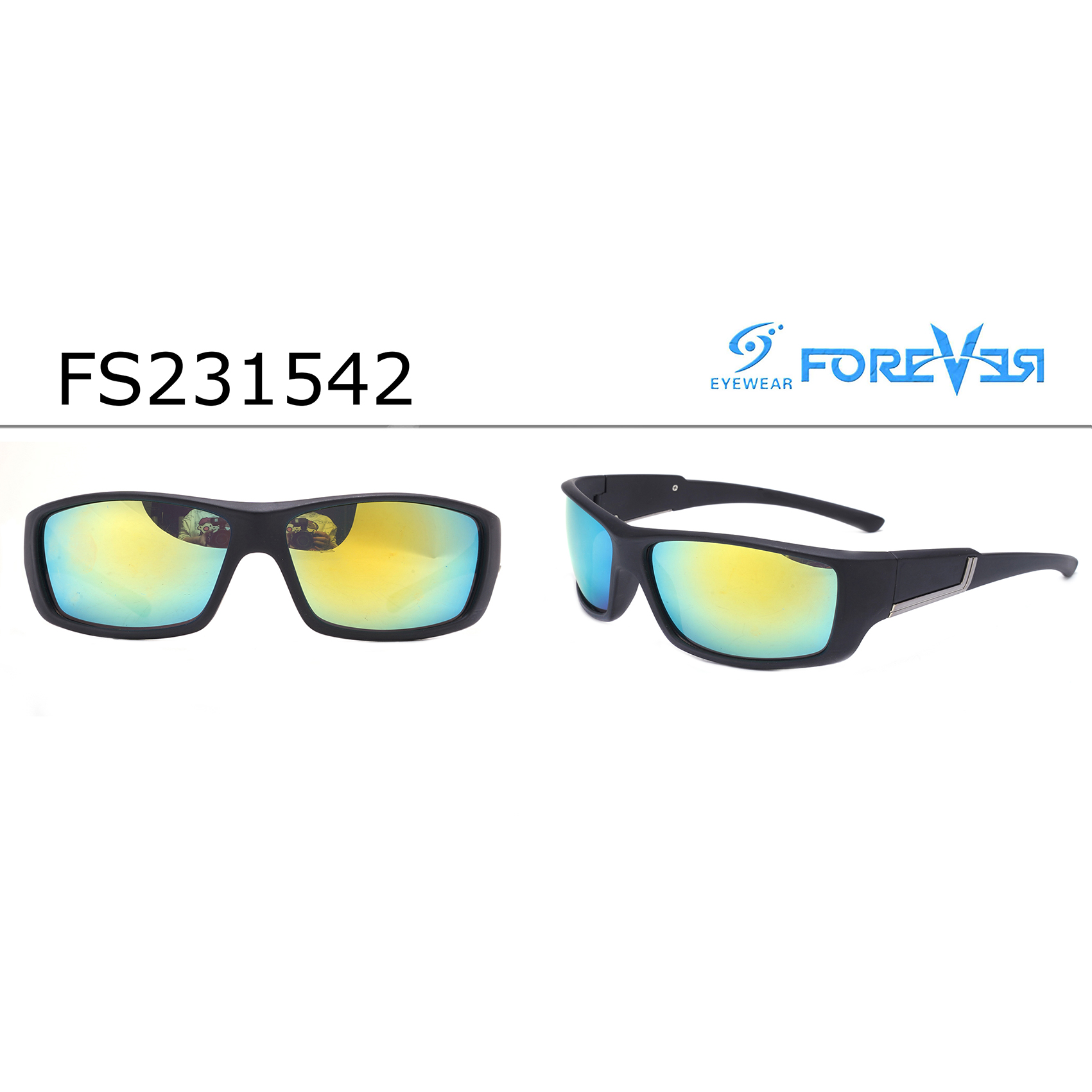 Classic Black Rectangle Sports Sunglasses Polarized Rectangle Sport Sunglasses Manufacturers