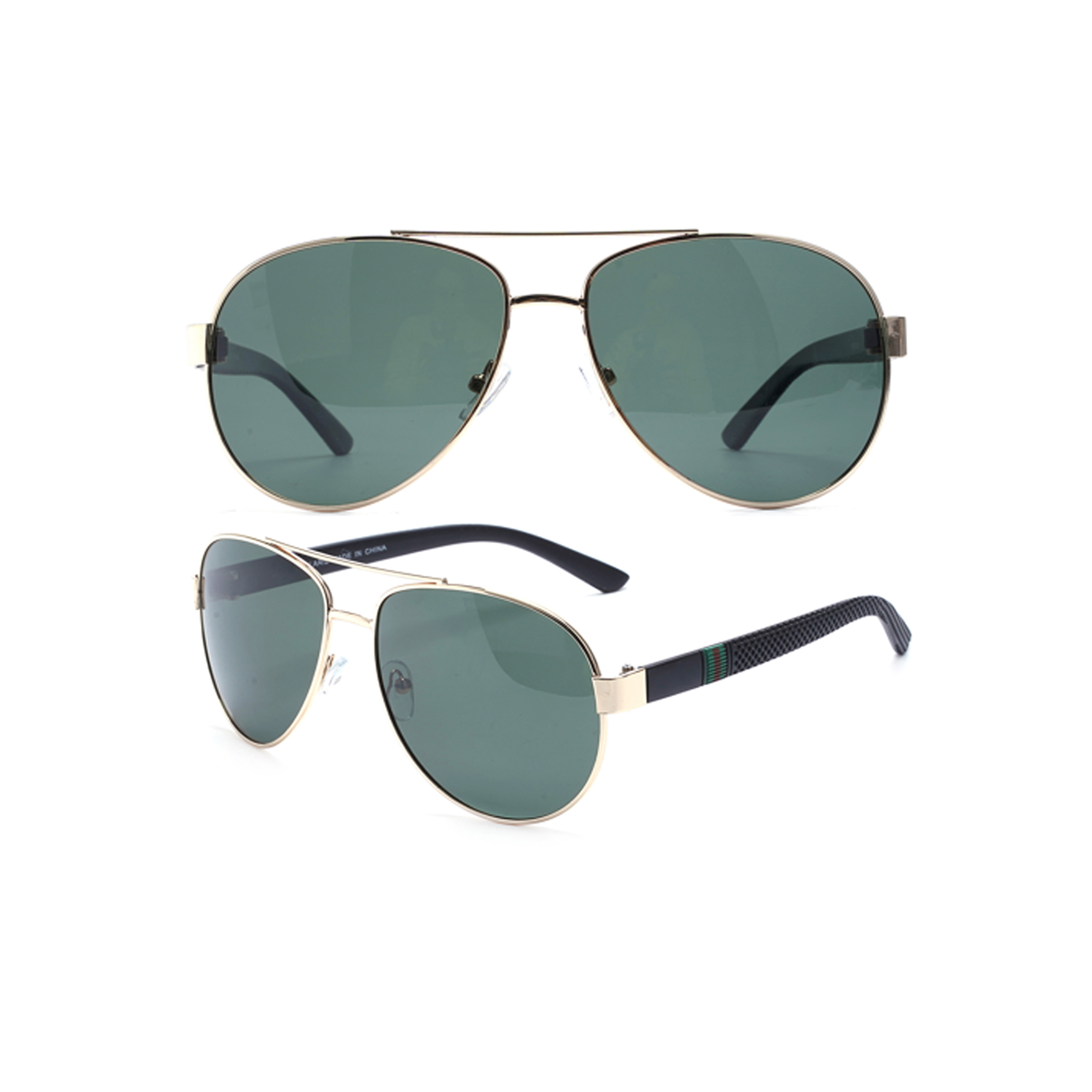 Classic Egg Shaped Green Lens Aviation Sunglasses China Sunglasses