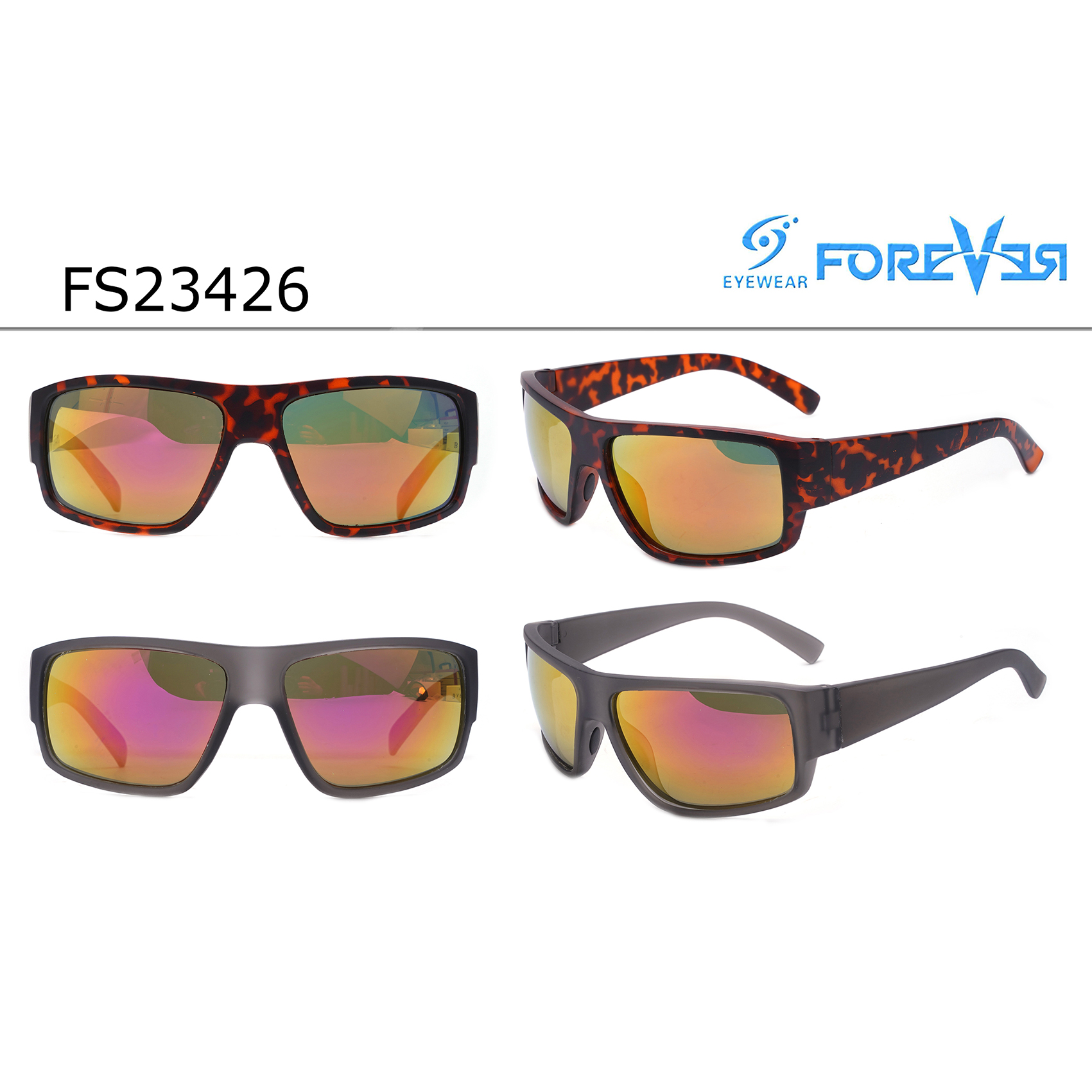 Classic Flat Wrap-around Active Sport Sunglasses Designer Sunglasses Wholesale