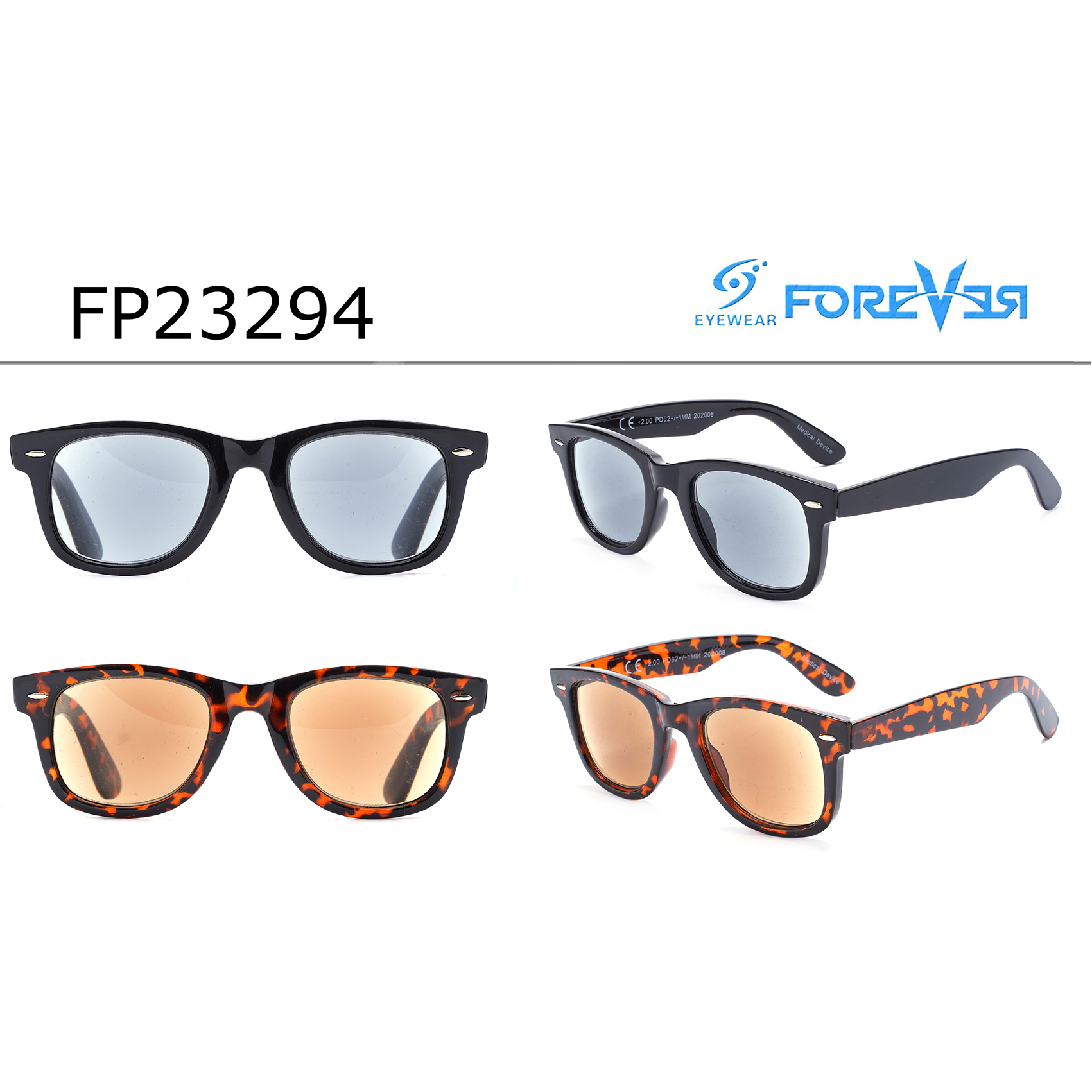 Classic Mature Flat-top New Wayfarer Sunglasses Designer Sunglasses in Bulk
