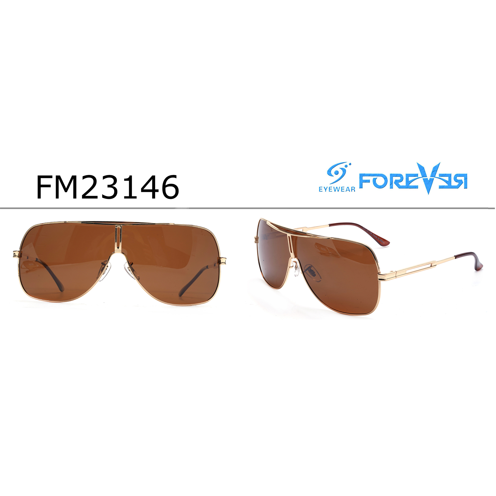 Classic Integrated Aviator Sunglasses Forever New Sunglasses