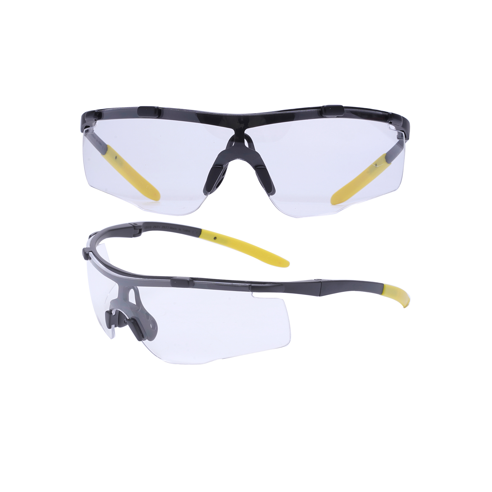 Clear Warp-around Rectangular Safety Glasses Best Safety Glasses Sunglasses Vendor