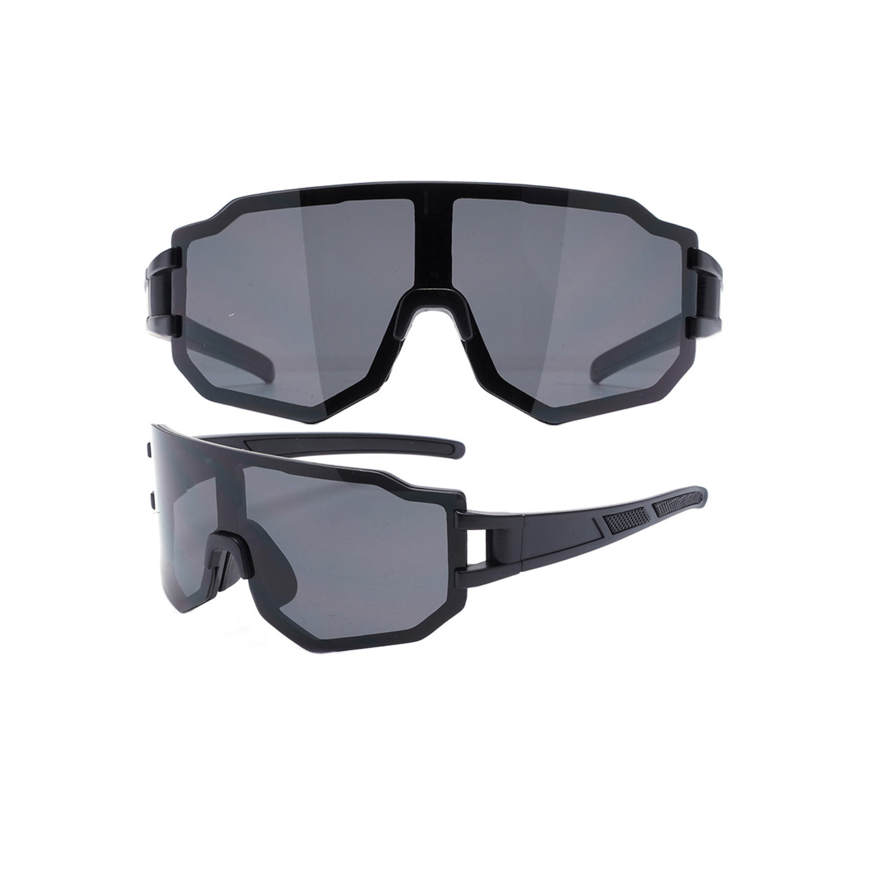 Flat Frameless Oversized Shield Wraparound Sunglasses for Men Shield Sunglasses Designer