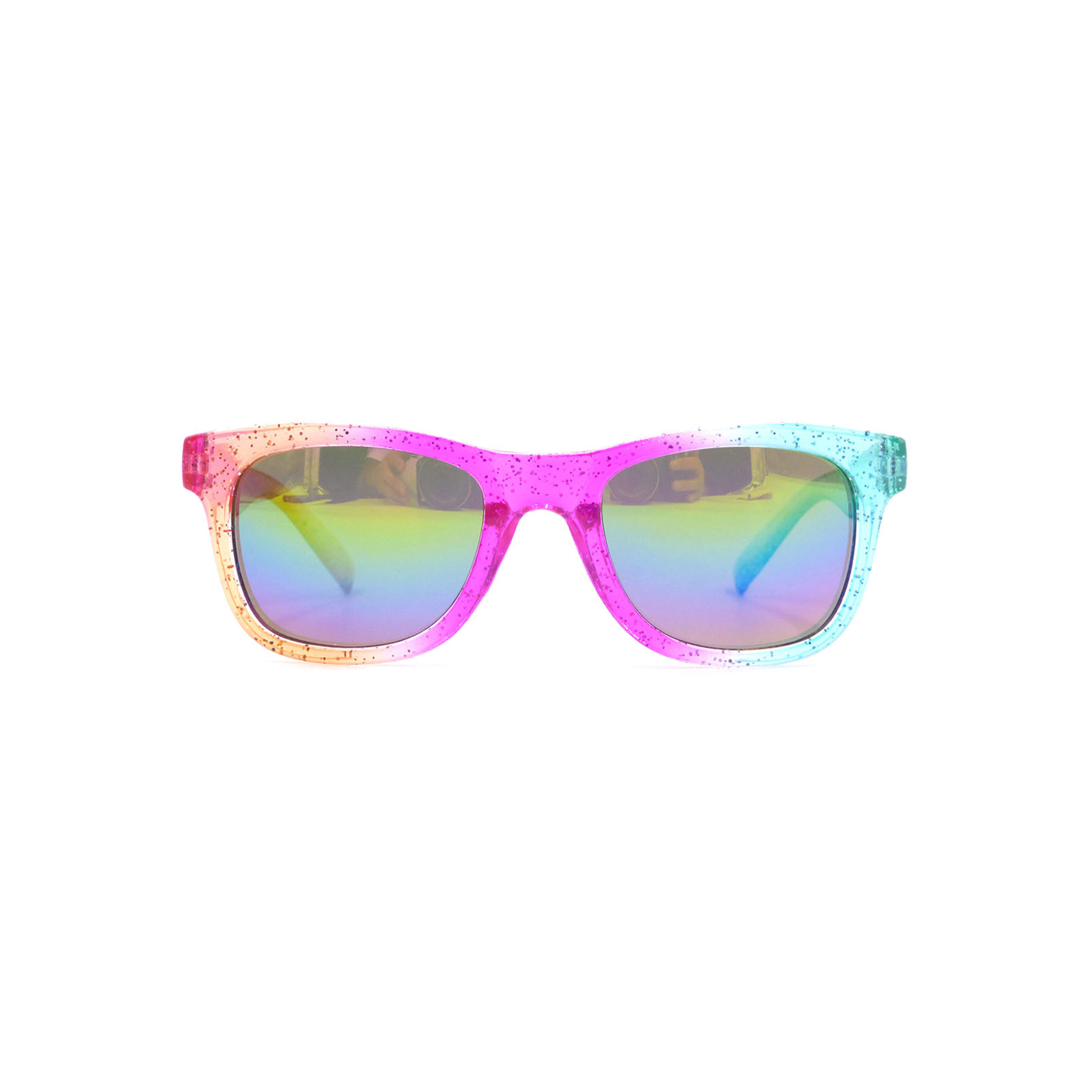 Gradient Tinted Glitter Wayfarer Toddler Girl Sunglasses Custom Wayfarer Sunglasses