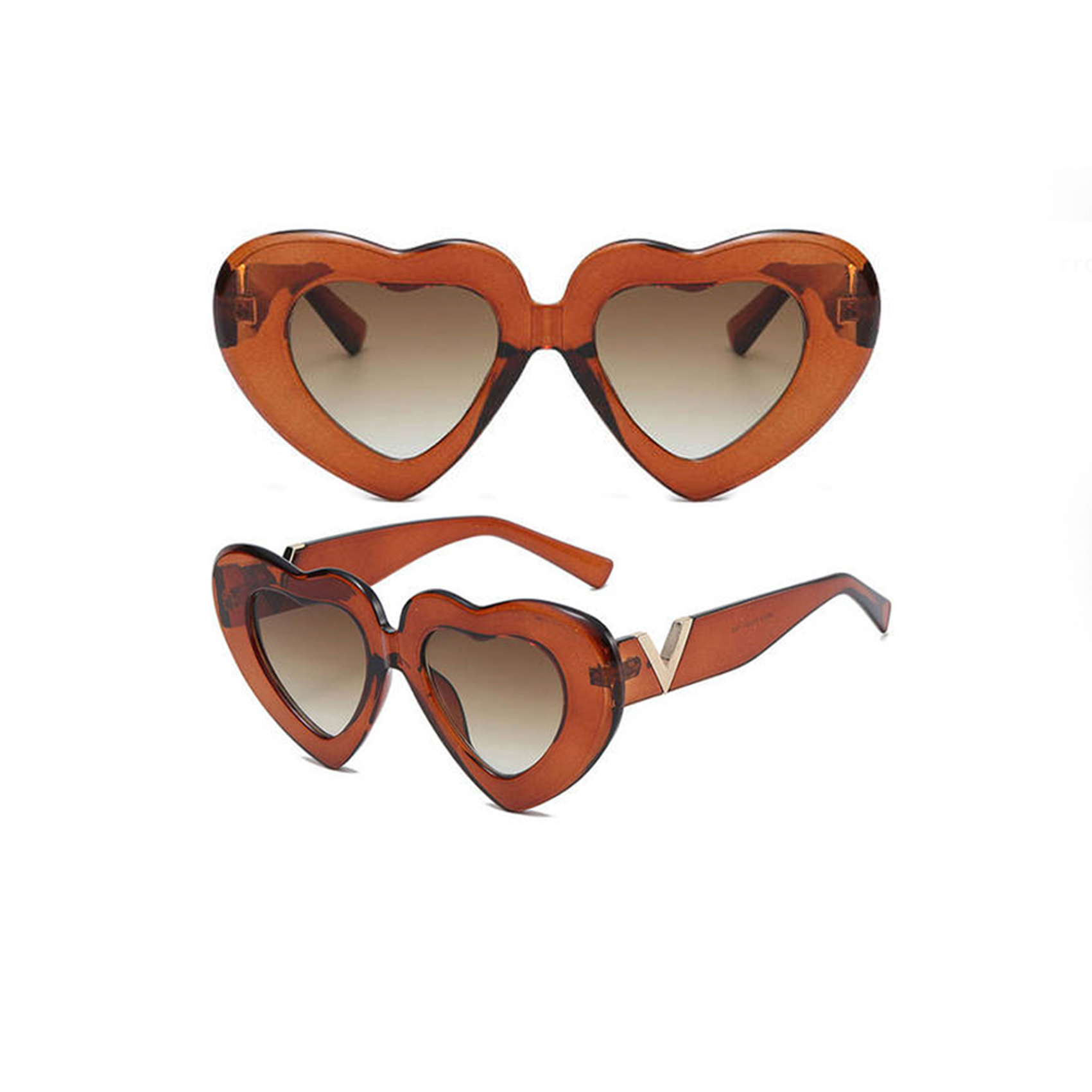 Heart Pattern Shaped Sweet Love Sunglasses Custom Sunglasses Manufacturer