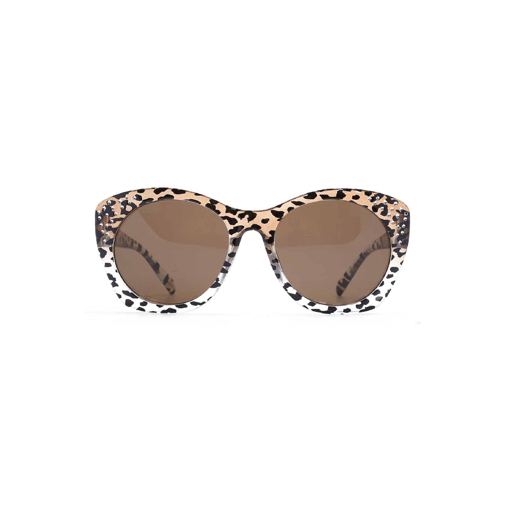 Oversized Brown Tortoiseshell Rhinestone Personalized Kids Sunglasses Custom Kids Sunglasses