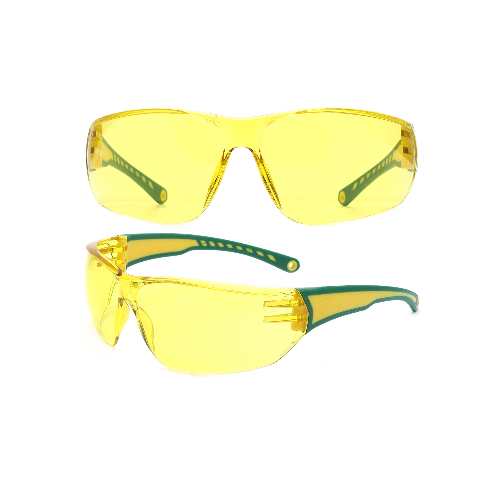 Portable Stylish Yellow Mirrored Safety Glasses Stylish Safety Goggles Customized Sunglasses in Bulk