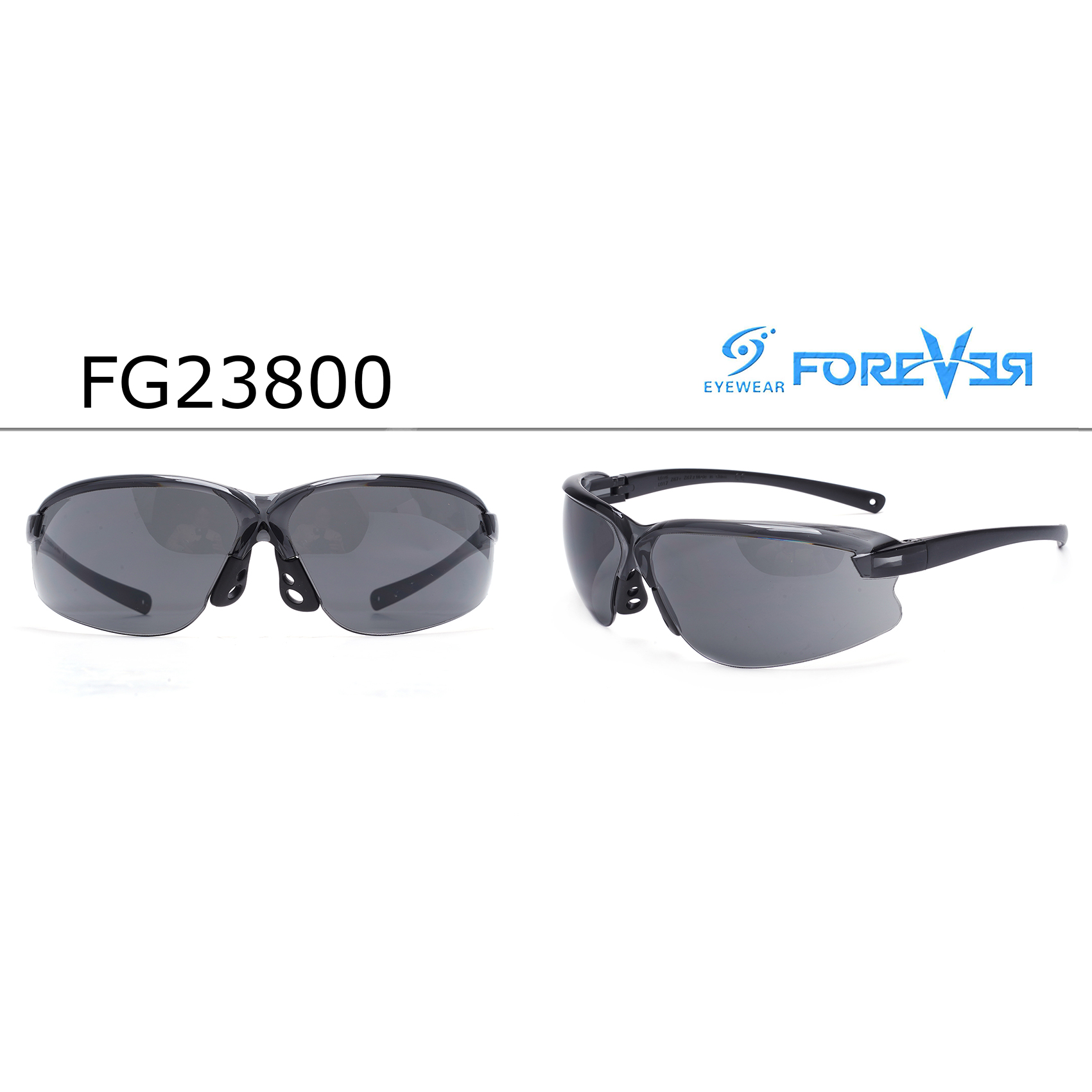 Semi-rimless Gradient Smoked Safety Goggles Safety Goggle Glasses OEM Fashion