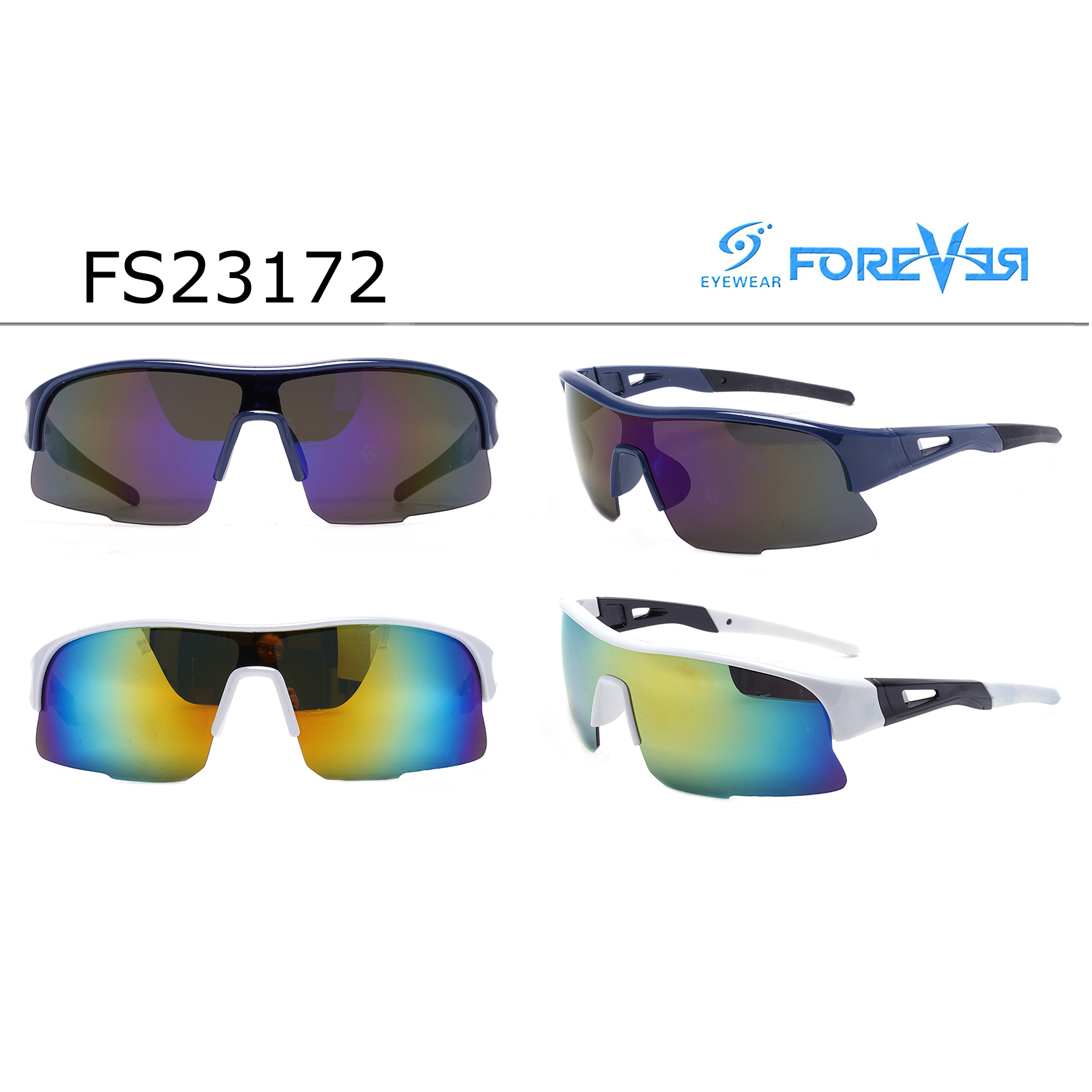 Semi-rimless Imaginative Irregular Sports Sunglasses Custom Sport Sunglasses