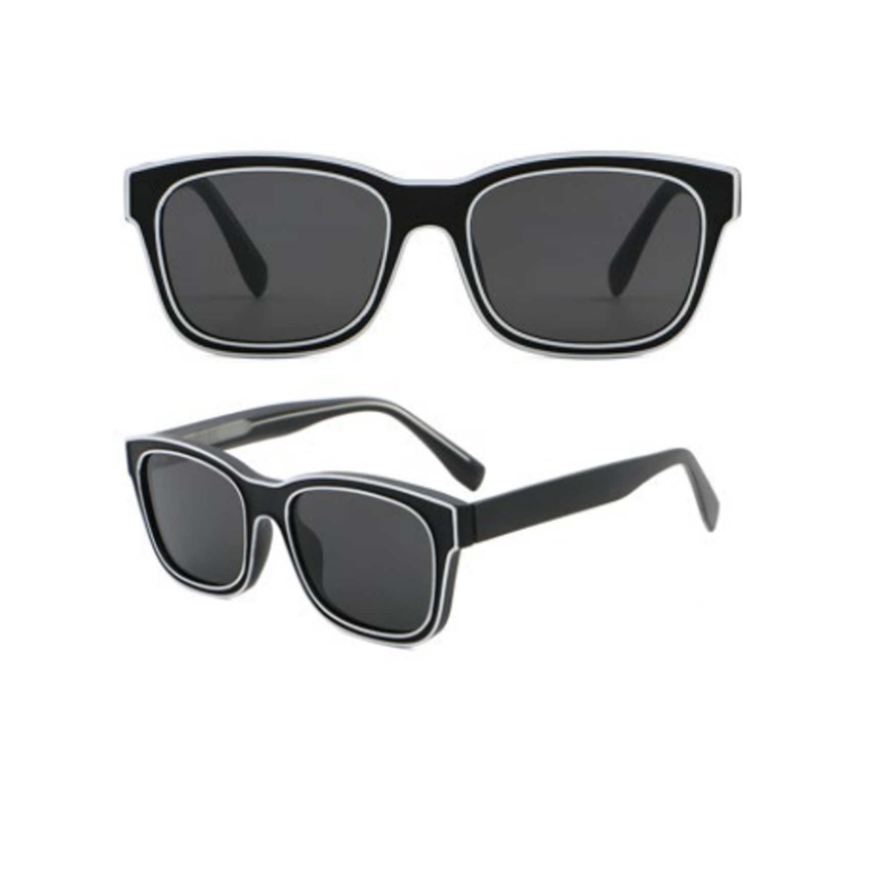 Simple Futuristic Flat Frame Sunglasses China Sunglasses