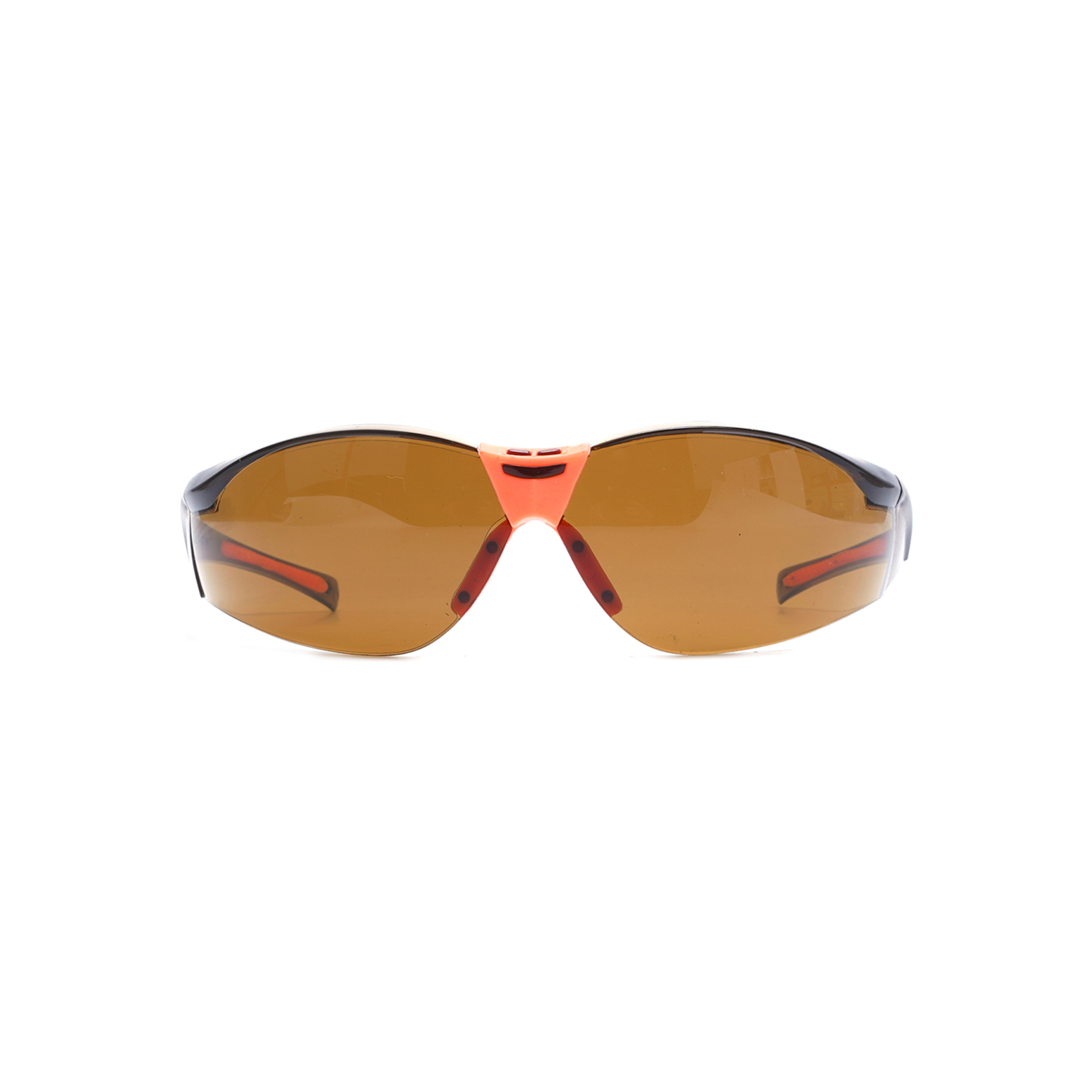 Simple Gradient Brown Mirrored Safety Glasses Stylish Safety Sunglasses Chinese Shades
