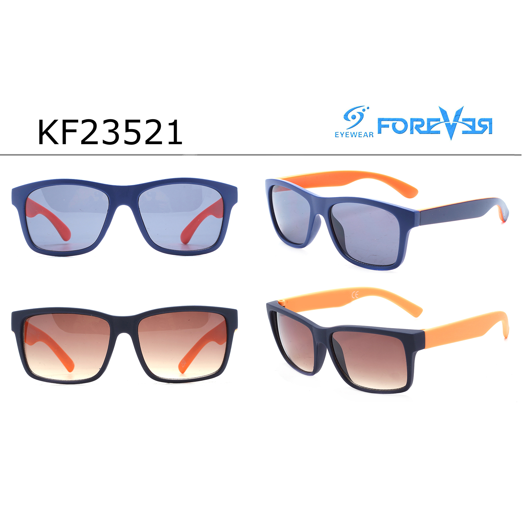 Simple Handsome Wayfarer Toddler Boys Sunglasses Custom Kids Sunglasses