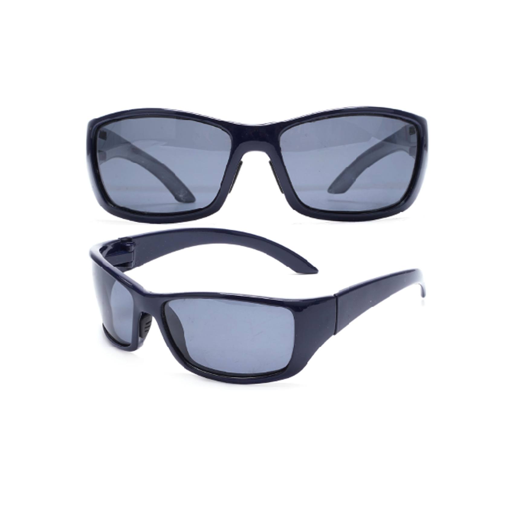 Smoked Wrap-around Black Sports Sunglasses Designer Sport Sunglasses