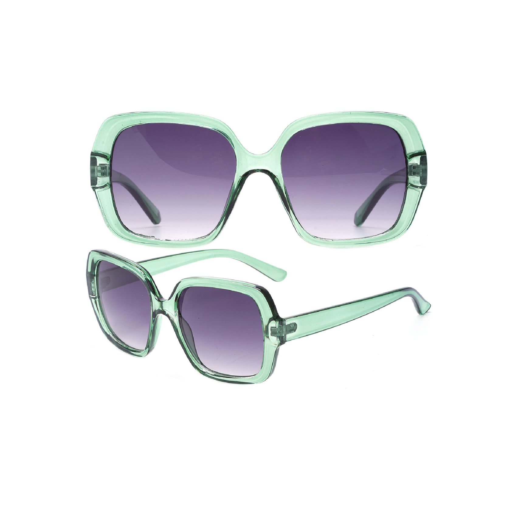 Vintage Emerald Green Vintage Oversized Sunglasses Eco Friendly Sunglasses Wholesale