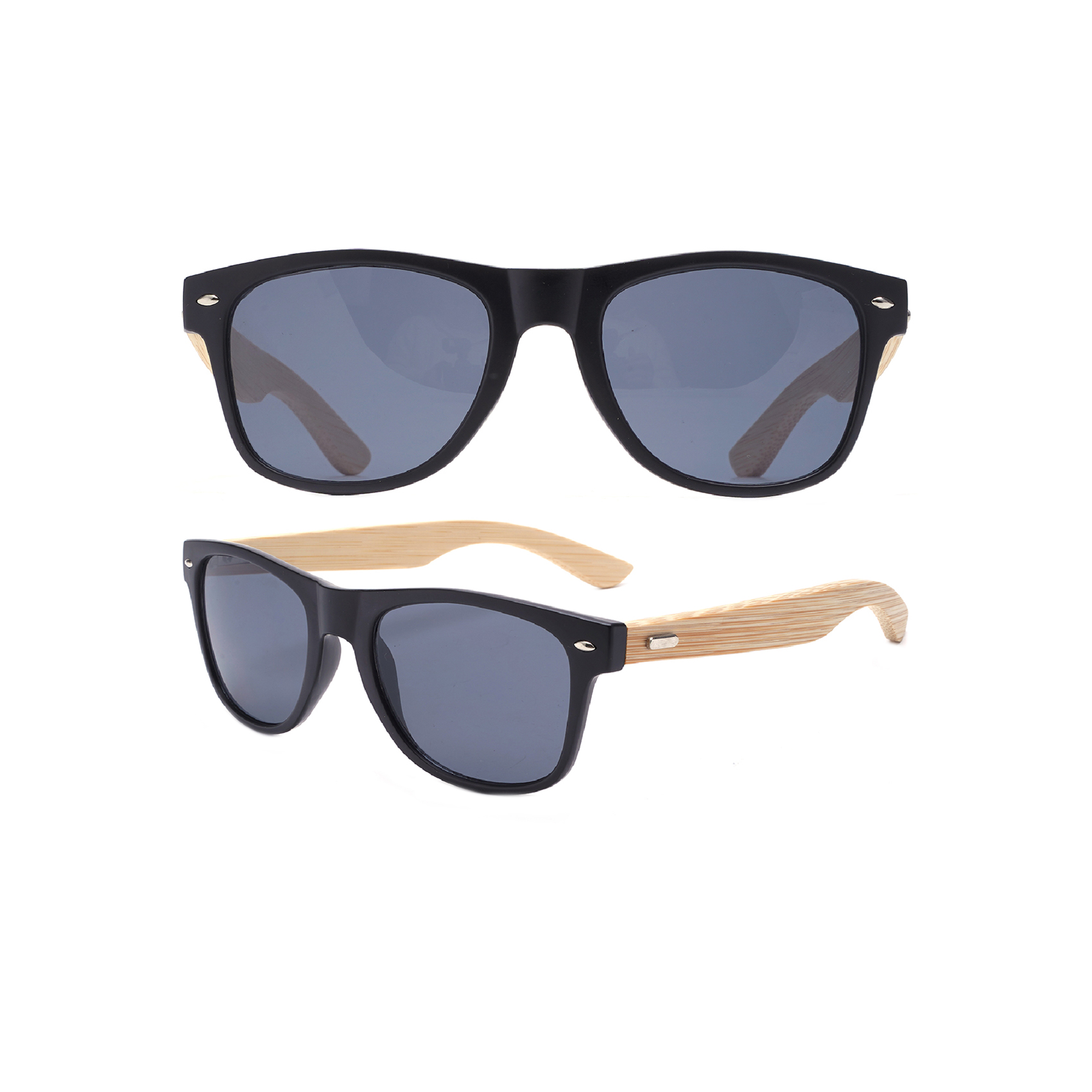 Wood Temple Vintage Square Sunglasses Eco Friendly Sunglasses Wholesale
